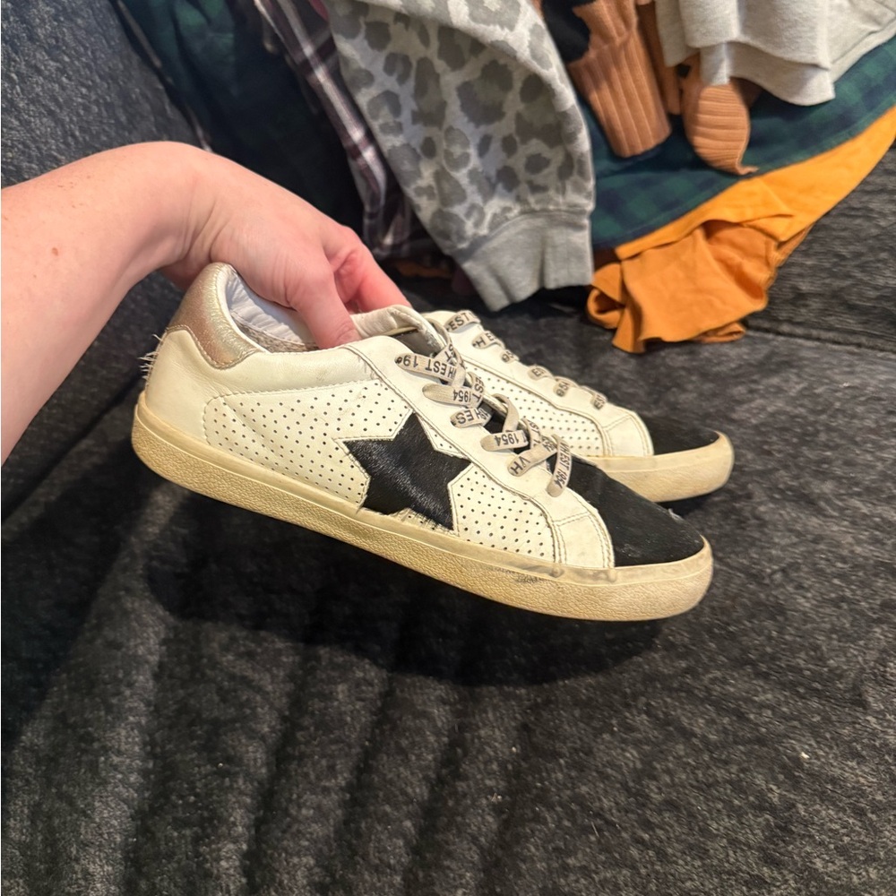 Vintage Havana Cream and Black Sneakers